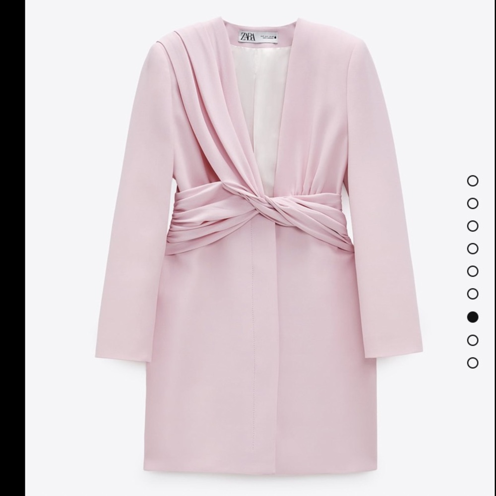 Pink Zara blazer dress